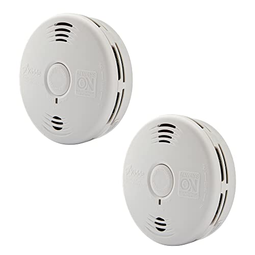 White Smoke Detector and Carbon Monoxide Detector Combo with 10-Year Battery K9468