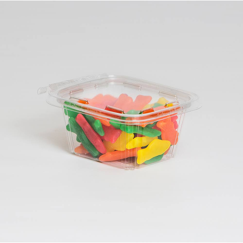 16 oz Clear Tear Strip Deli Container Tub F420326