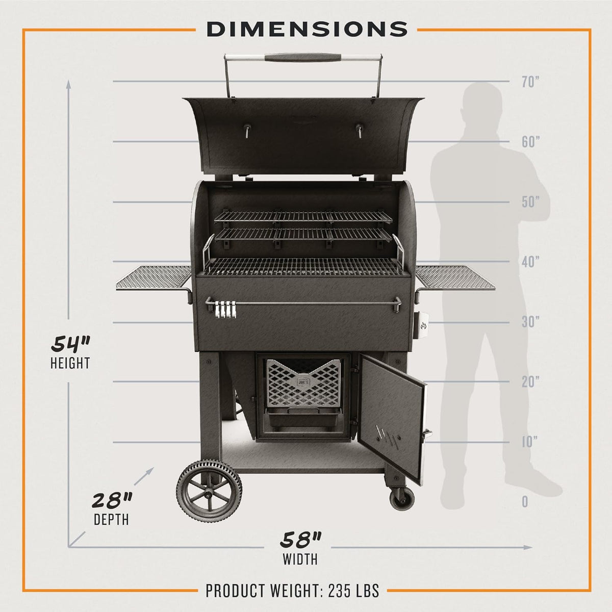 Black Steel Smoker C1699