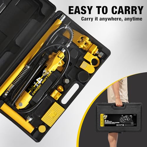 4 Ton Hydraulic Auto Body Jack Ram Kit with Blow Mold Case R65001