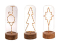 Glass LED Christmas Decoration C65421