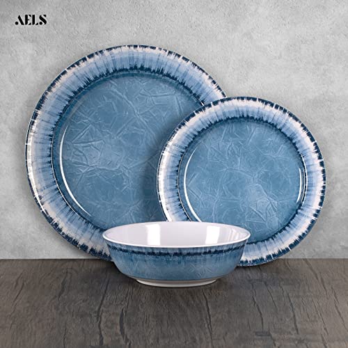 Melamine Dinnerware Set of 12 Pcs, Sage Green Y7872