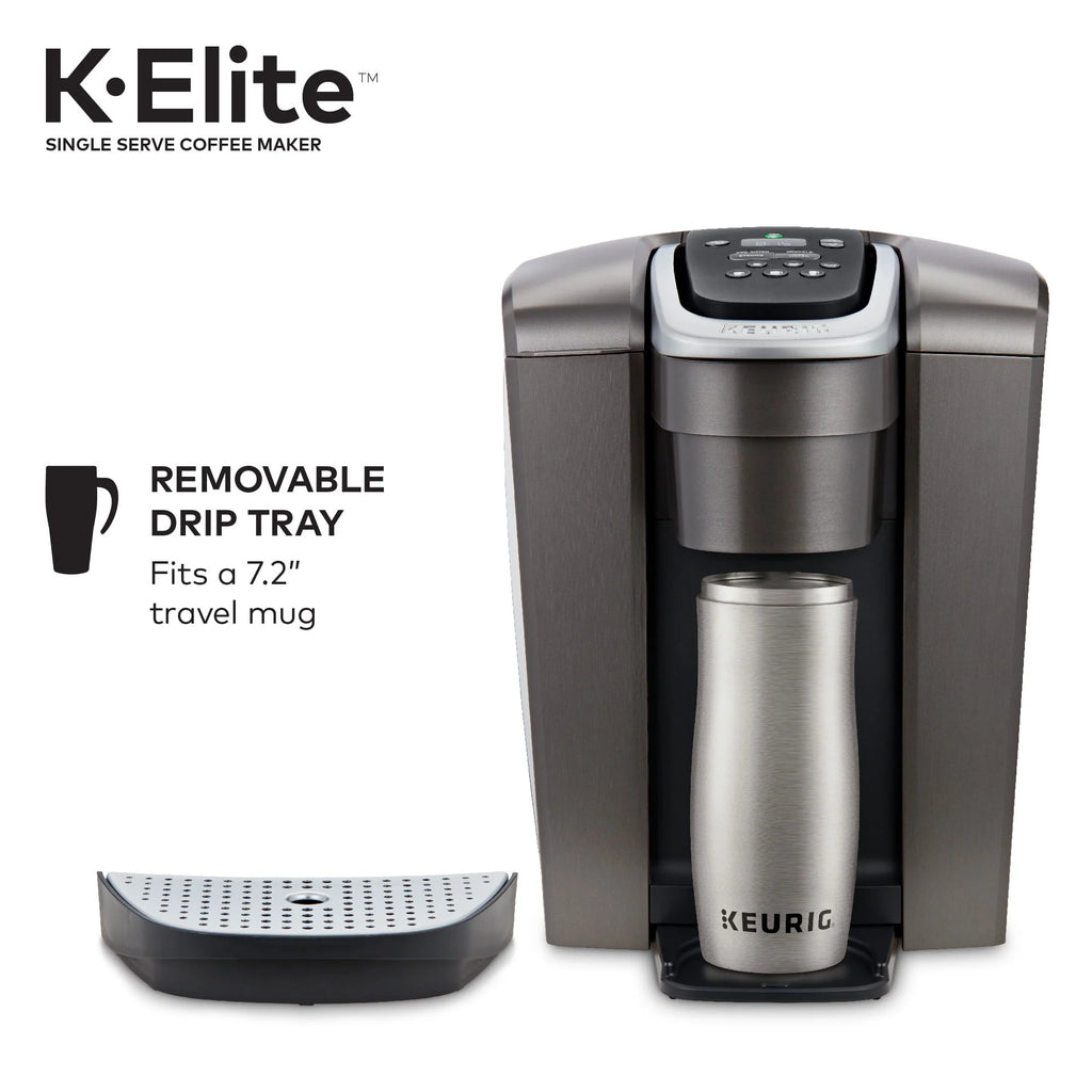 Brushed Silver Single-Serve K-Cup Pod Coffee Maker J690695