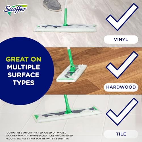 2-in-1 Dry + Wet Floor Mopping Kit with Sweeper, 8 Dry Cloths, 2 Wet Cloths R785553