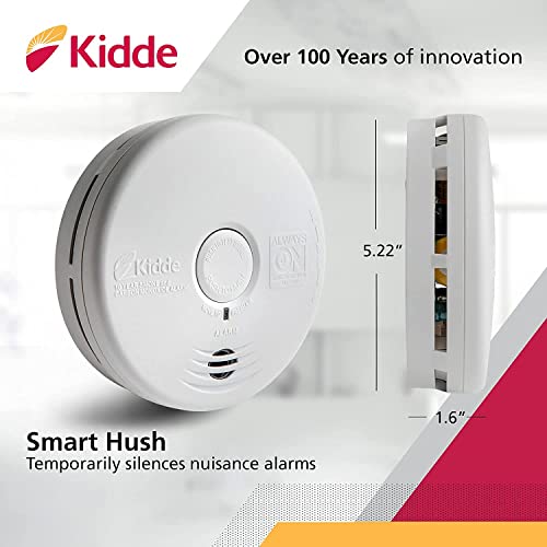 White Smoke Detector and Carbon Monoxide Detector Combo with 10-Year Battery K9468