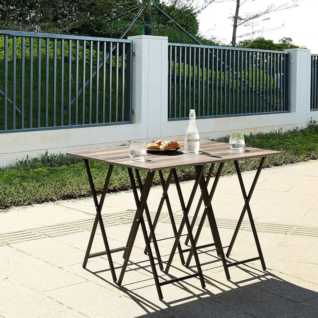 Set of 4 Folding Tv Tray Table A571465