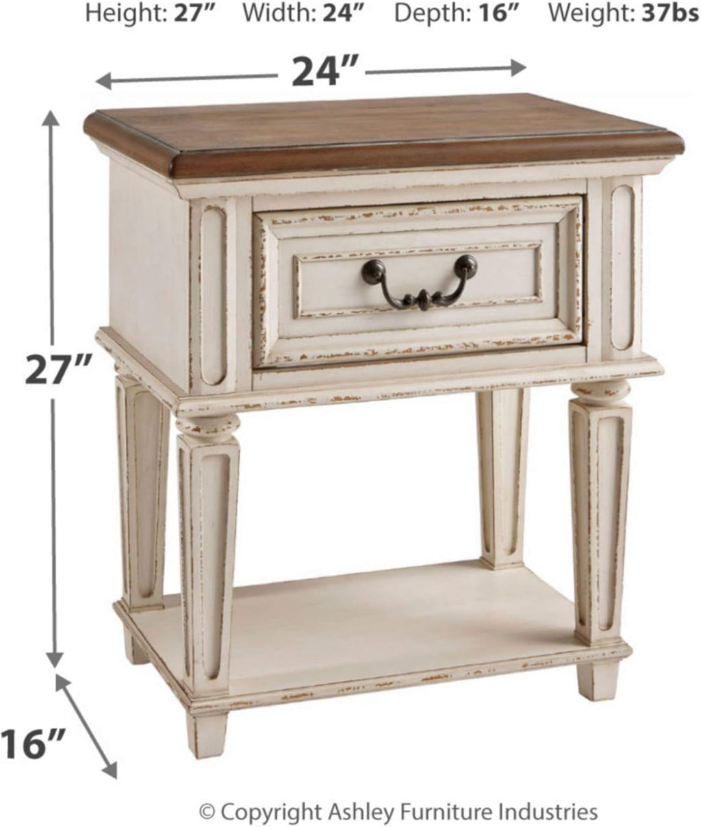 3 Drawer Nightstand with Electrical Outlets & USB Ports X165