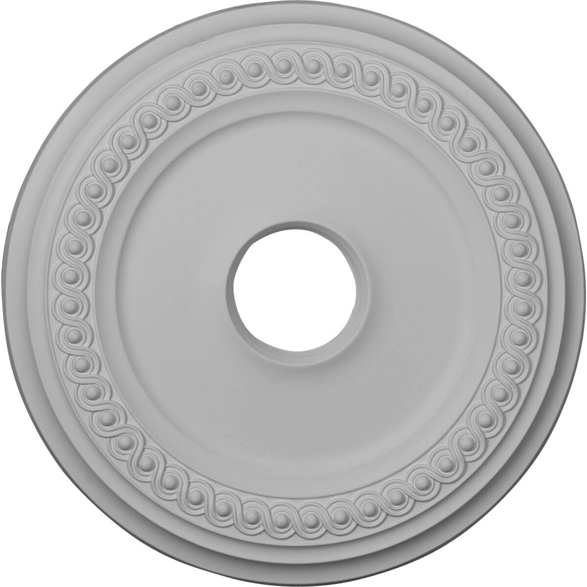 Classic Ceiling Medallion Hand-Painted Pot of Cream Crackle Q579037
