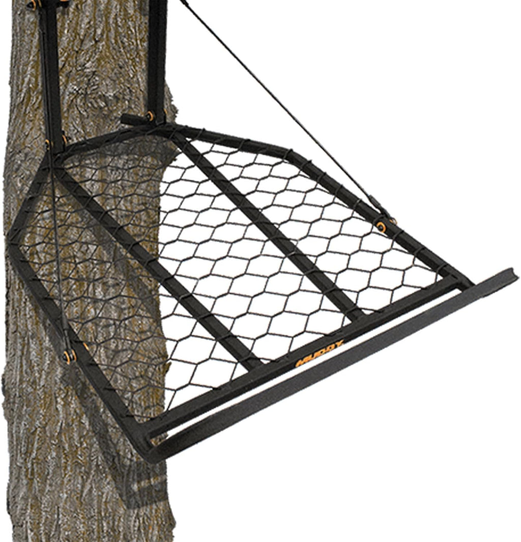 Durable Weather-Resistant Outdoor Hunting Tree Stand with Fixed Footrest & Seat, 300 Pound Maximum Capacity C7936