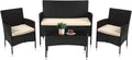 4 Piece Outdoor Rattan Wicker Sofa Set H815176