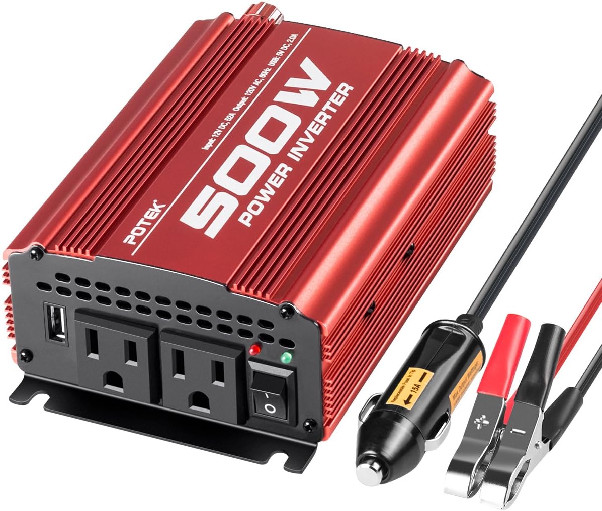 500W Car Power Inverter DC 12V to AC 110V M893897