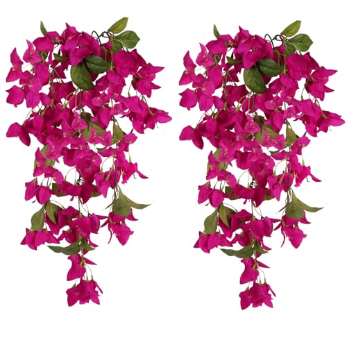 2PCS UV Resistant Bougainvillea Silk Vine Flowers E75745
