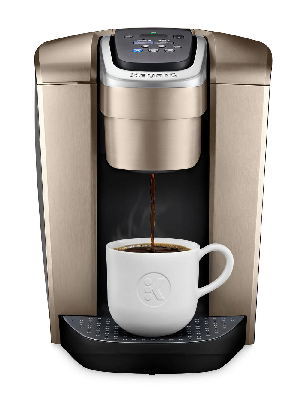 Brushed Silver Single-Serve K-Cup Pod Coffee Maker J690695