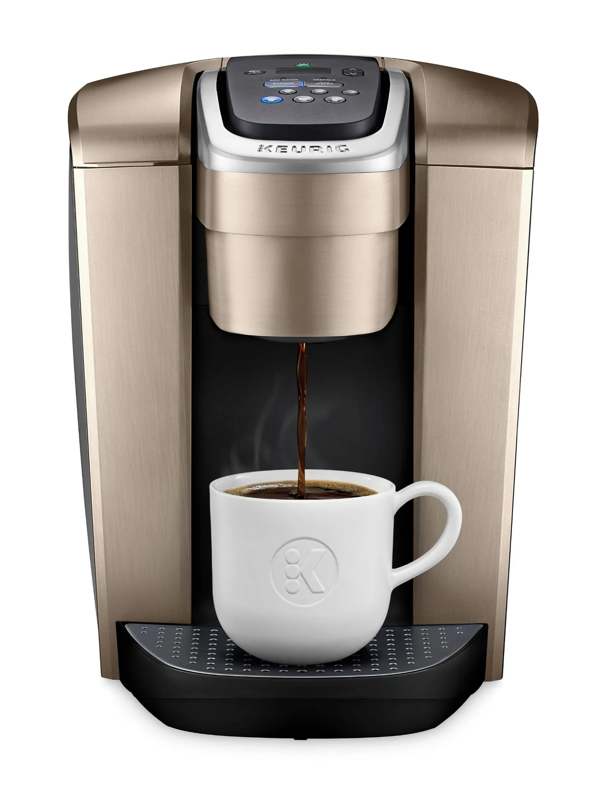 Brushed Silver Single-Serve K-Cup Pod Coffee Maker J690695