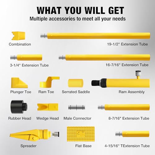 4 Ton Hydraulic Auto Body Jack Ram Kit with Blow Mold Case R65001