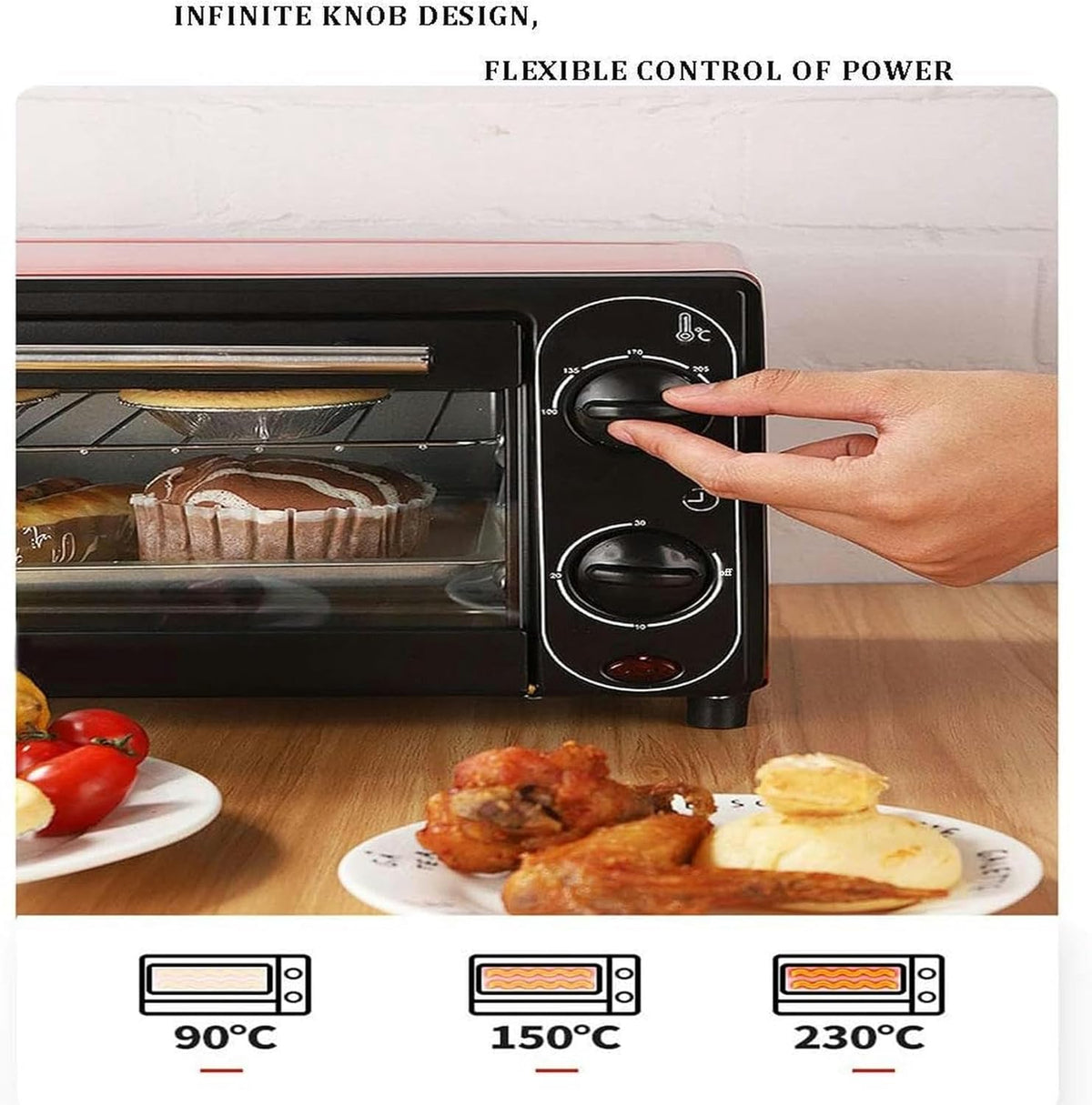 Mini 12-Liter Convection Oven, Mint Green W9264