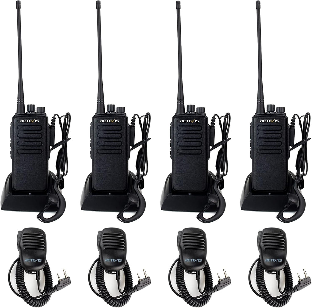 4 Pack Long Range Heavy Duty 2 Way Radio with 3000mAh Rechargeable P284329