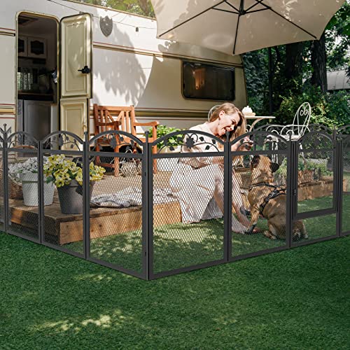 Dog Whelping Box Fence with Waterproof Whelping Pad Y7432