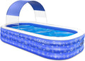 Inflatable Swimming Pool with Canopy Y739920