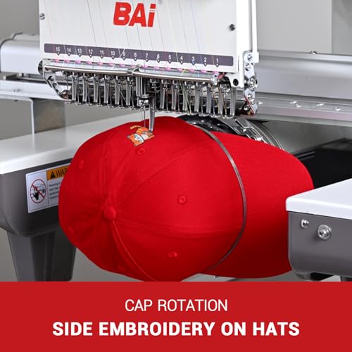 Embroidery Machine With 15 Needle, 1200SPM Max Speed, 13.7x19.7 Inches Embroidery Area, 10" Touch Screen F410269