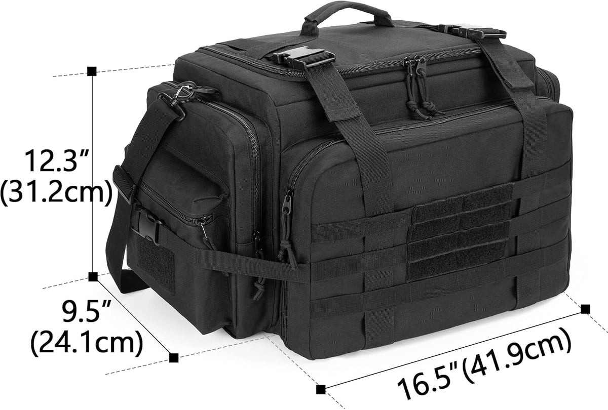 Black Patrol Bag with Laptop Layer N829