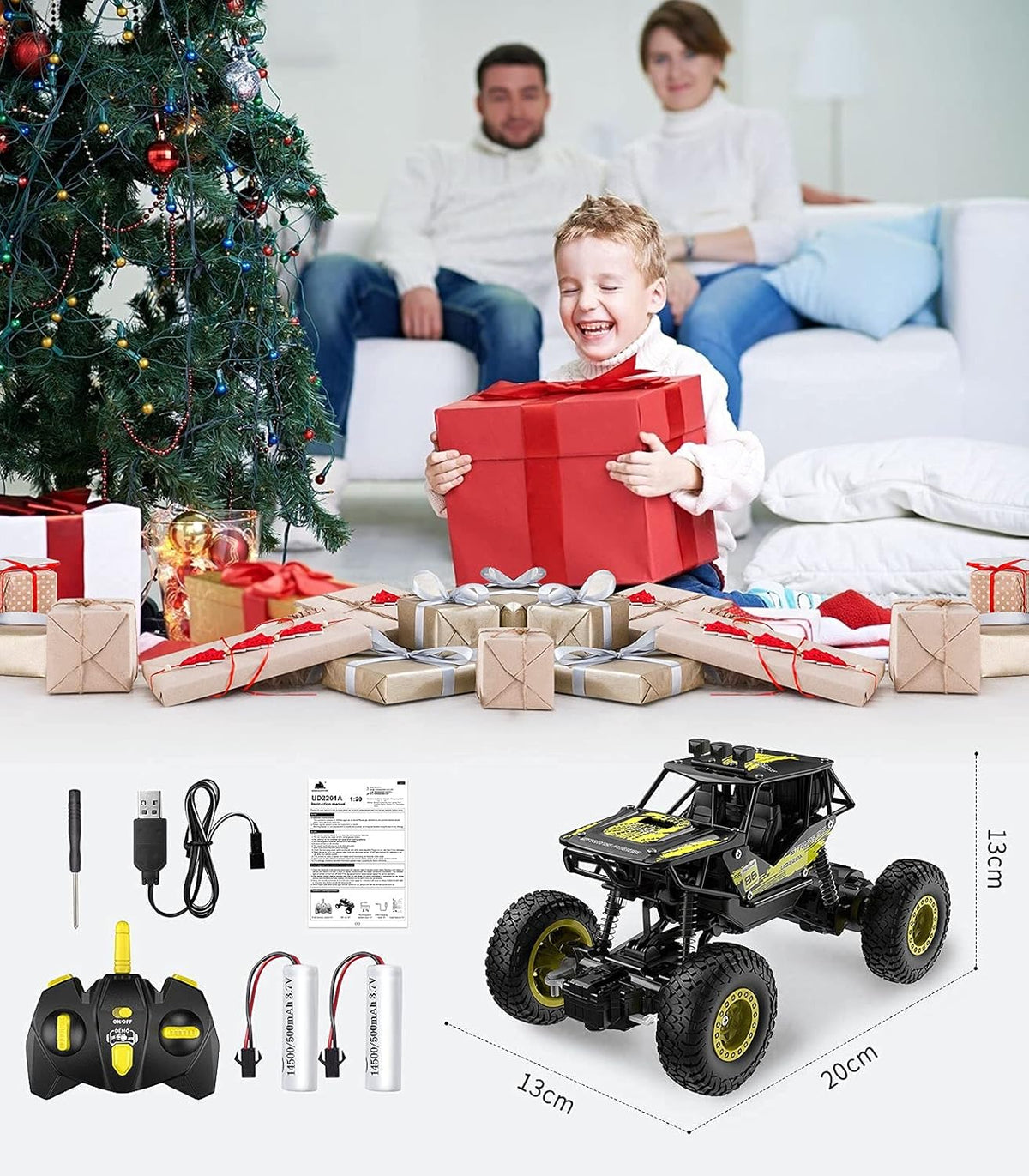 Remote Control 1:20 Scale 4WD Monster Truck RC Car M484