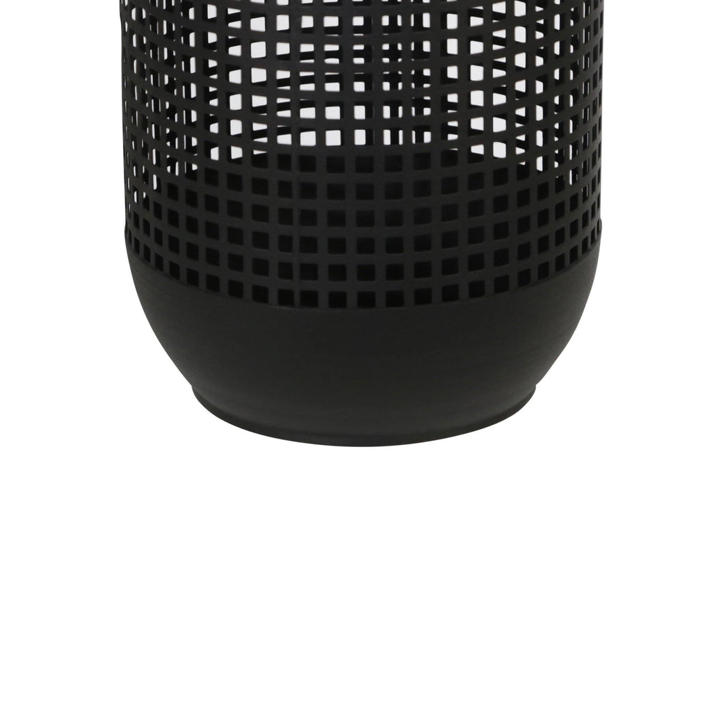 13 Inches Caged Metal Frame Lantern with Handle Y471841