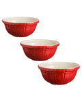 3-Piece Red Mixing Bowl Set I43442