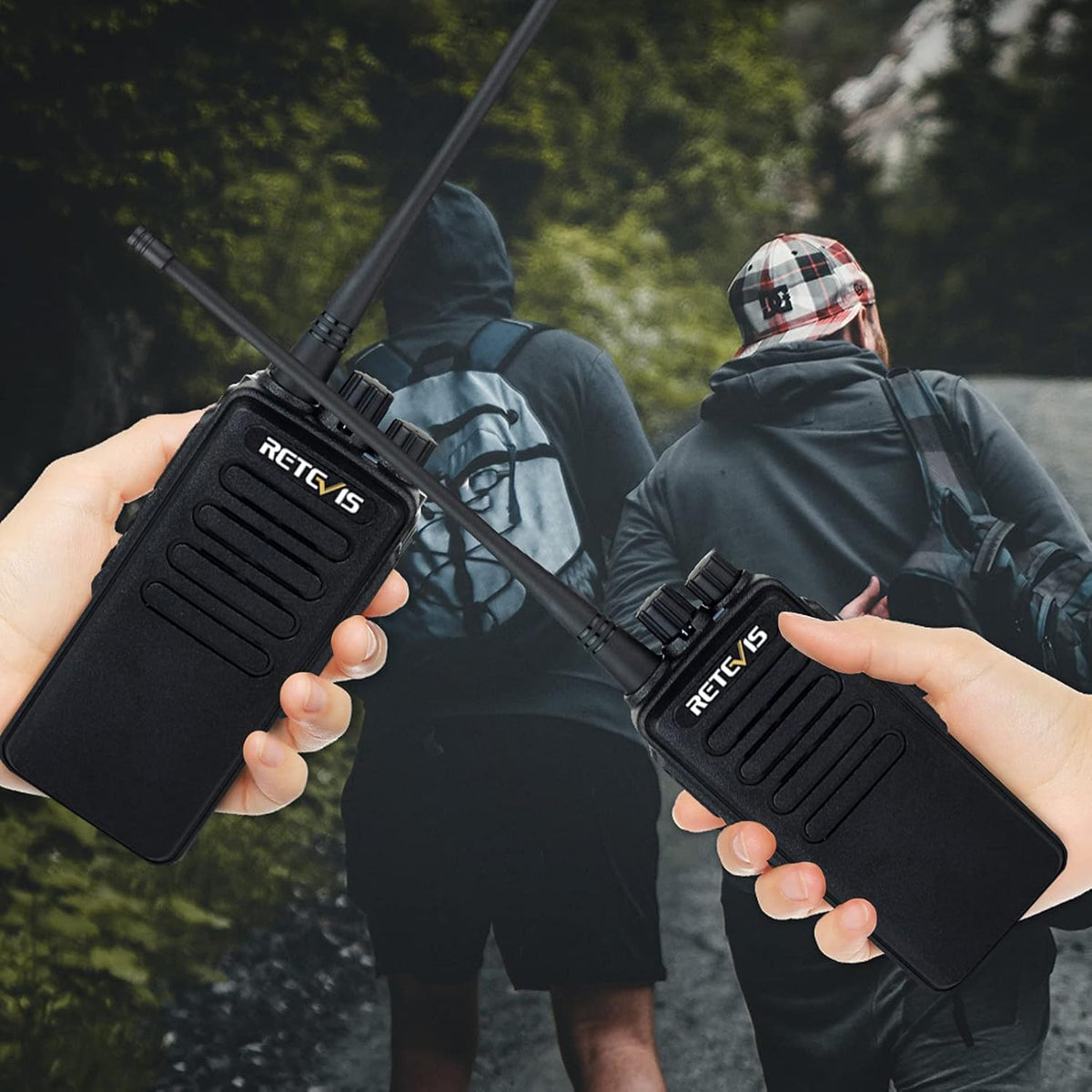 4 Pack Long Range Heavy Duty 2 Way Radio with 3000mAh Rechargeable P284329