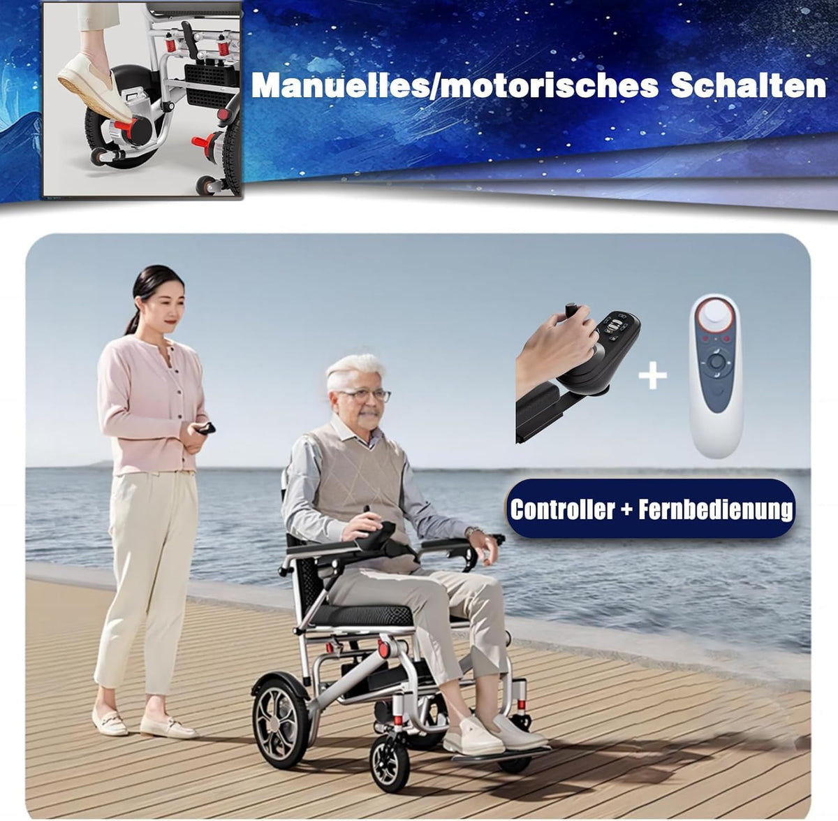 Lightweight Foldable Electric Wheelchair U2543