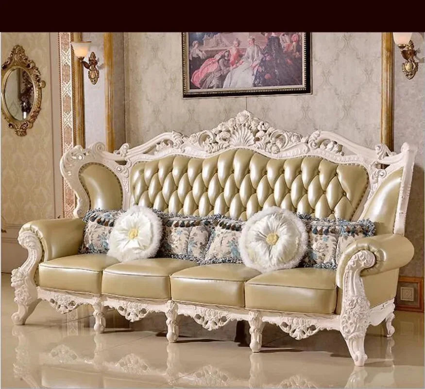 Genuine Leather Sofa Y871311