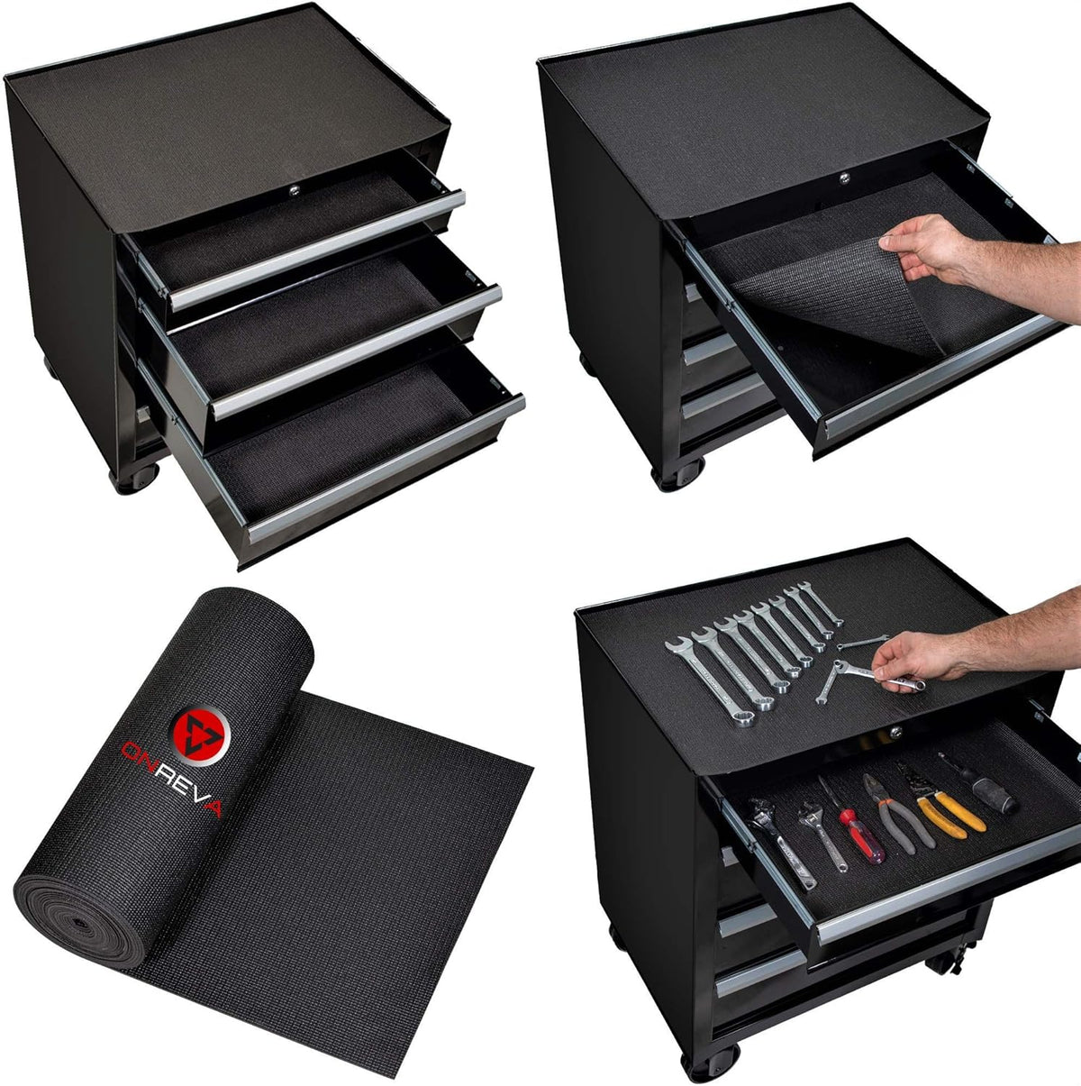 Tool Box Liner 24 Inch x 24 Ft 4mm Heavy Duty Nonslip Rubber Mat N38444