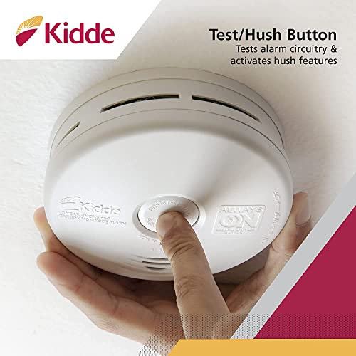 White Smoke Detector and Carbon Monoxide Detector Combo with 10-Year Battery K9468