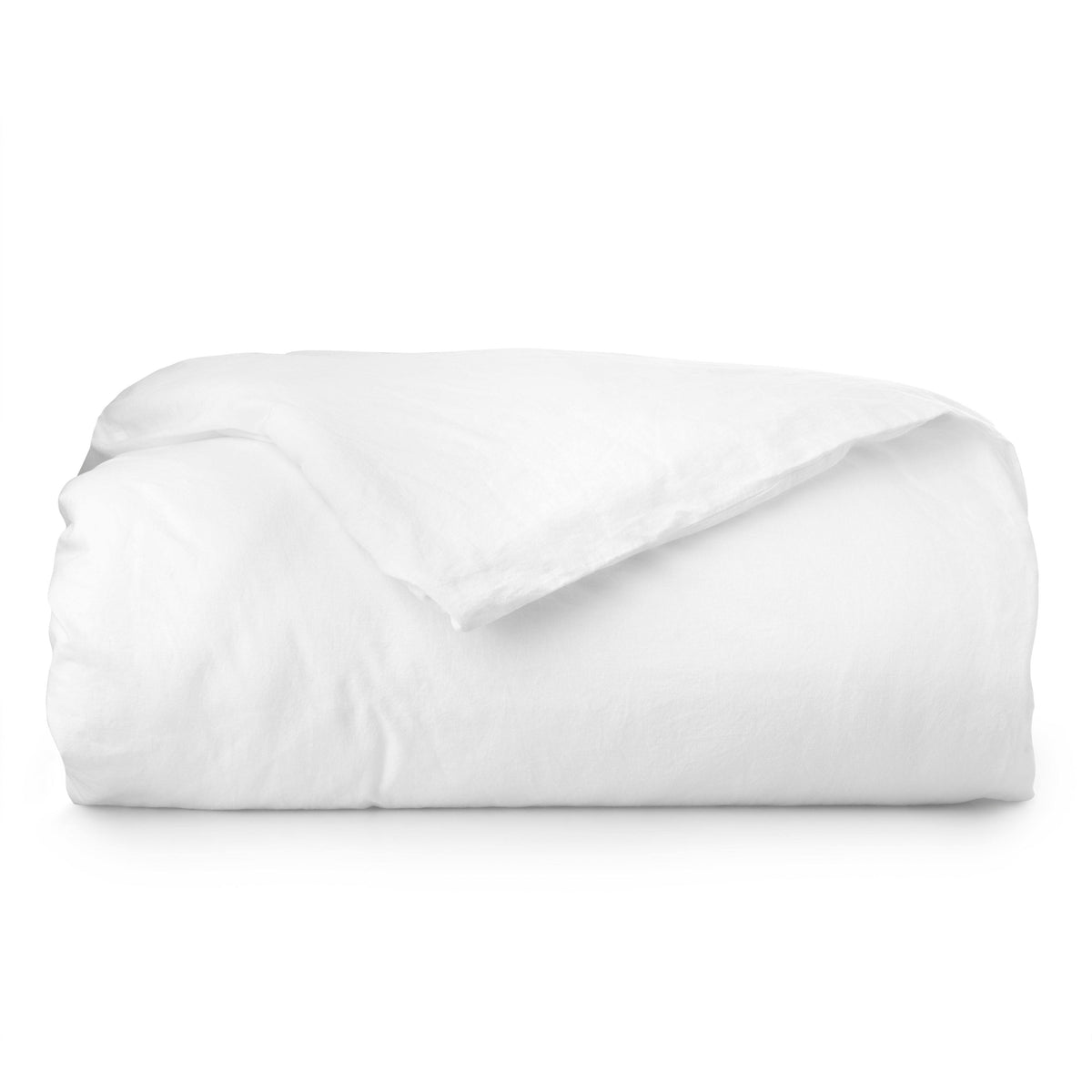 White 3-Piece Percale Duvet Cover Set P296685