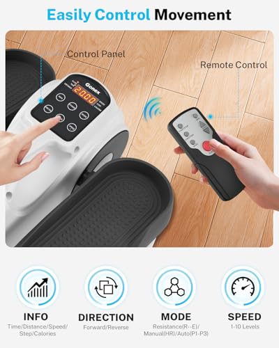 3-in-1 Mini Seated Pedal Exerciser with 10 Resistance Levels G517360