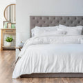 White 3-Piece Percale Duvet Cover Set P296685