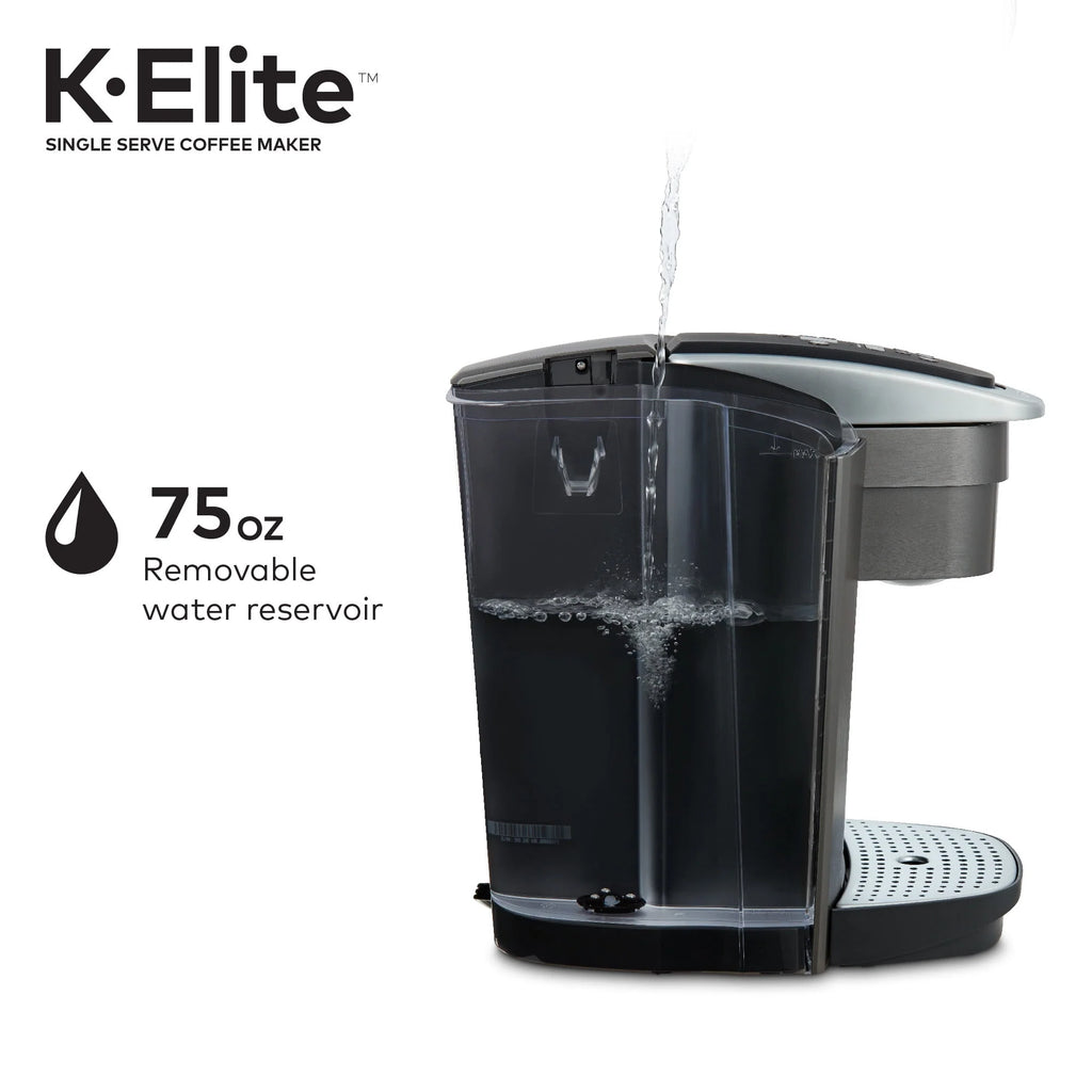 Brushed Silver Single-Serve K-Cup Pod Coffee Maker J690695