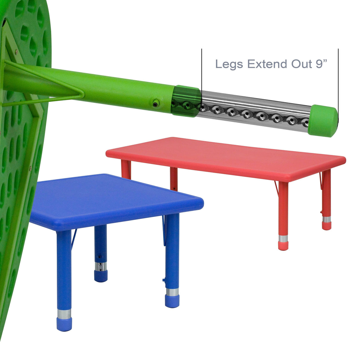 45 inch Round Plastic Height Adjustable Activity Table Y952