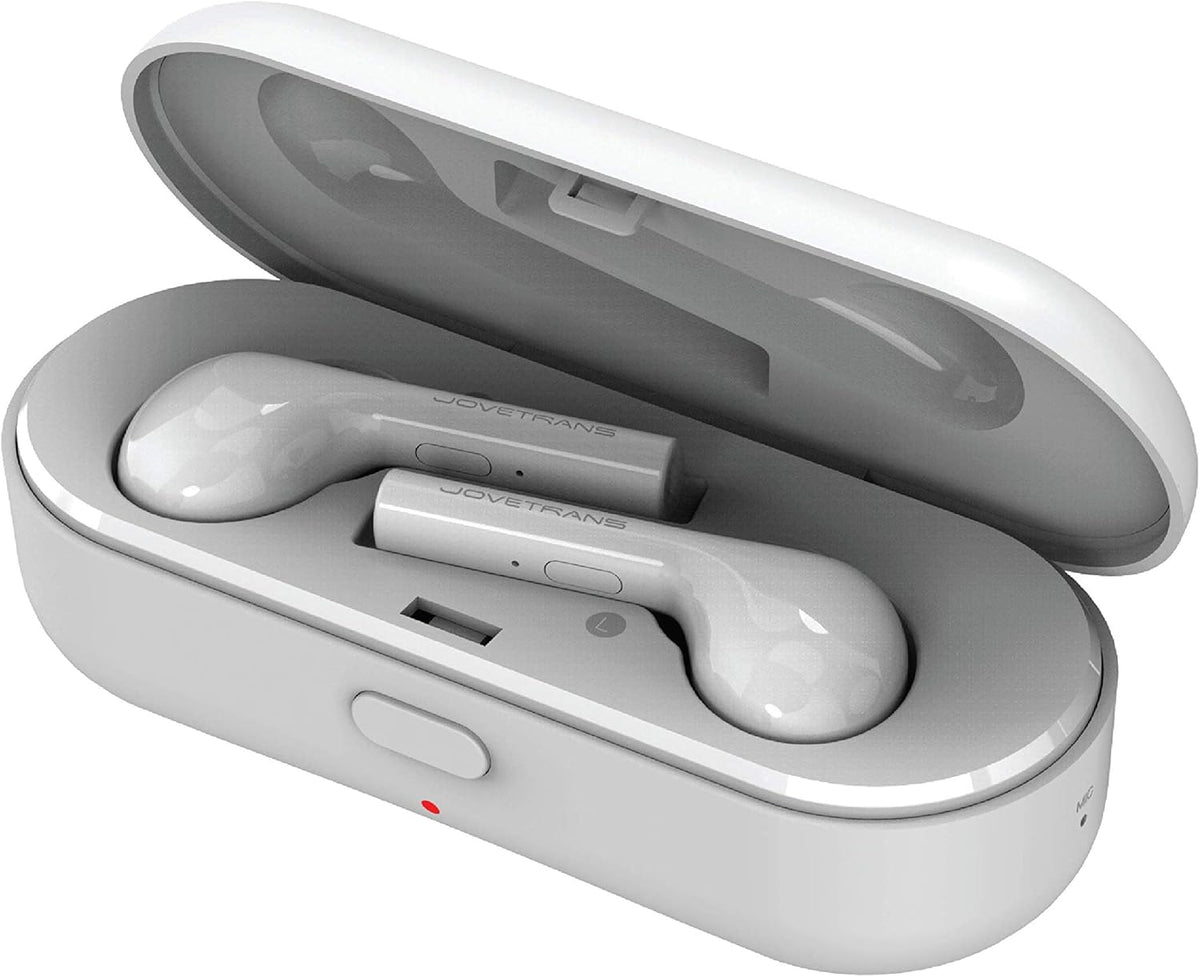 Portable Wireless Language Translator Earbuds (White) Q4316