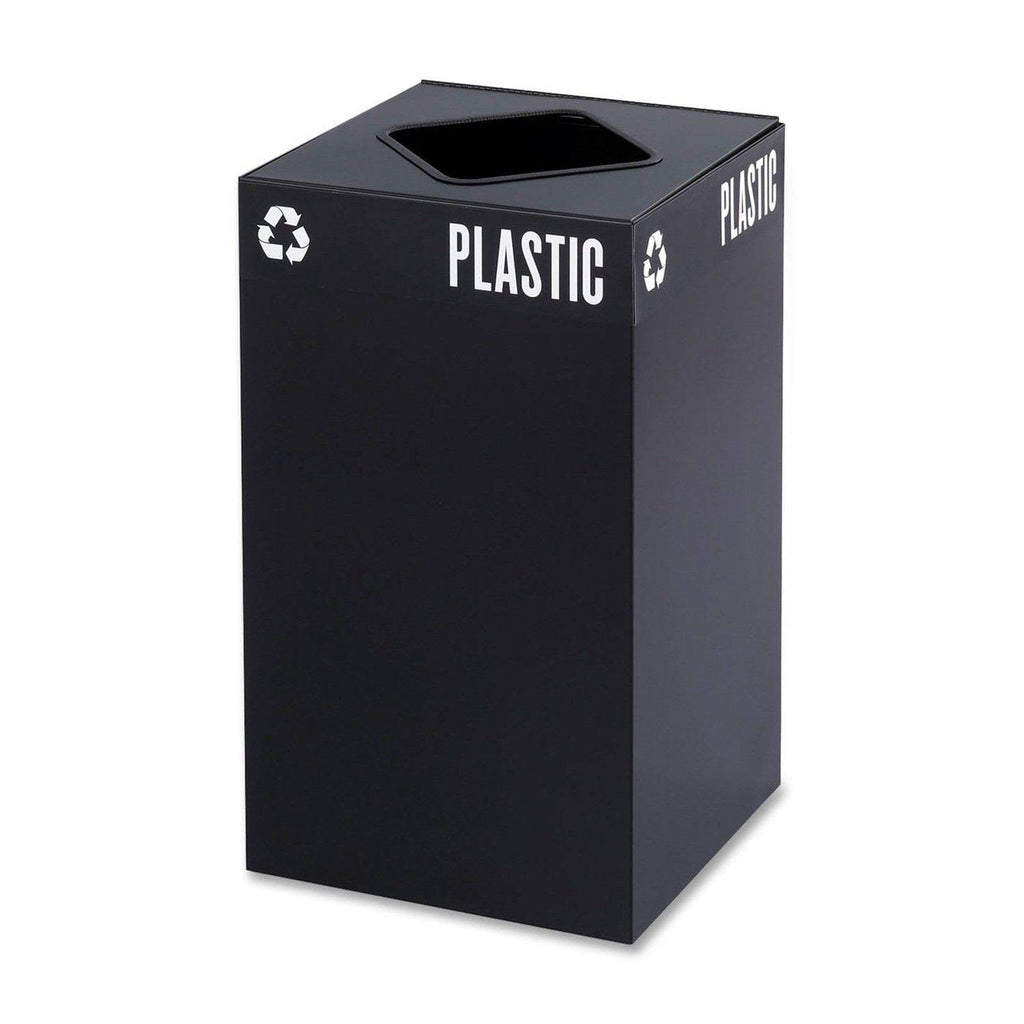Black 25-Gallon Recycling Trash Can Base U4628