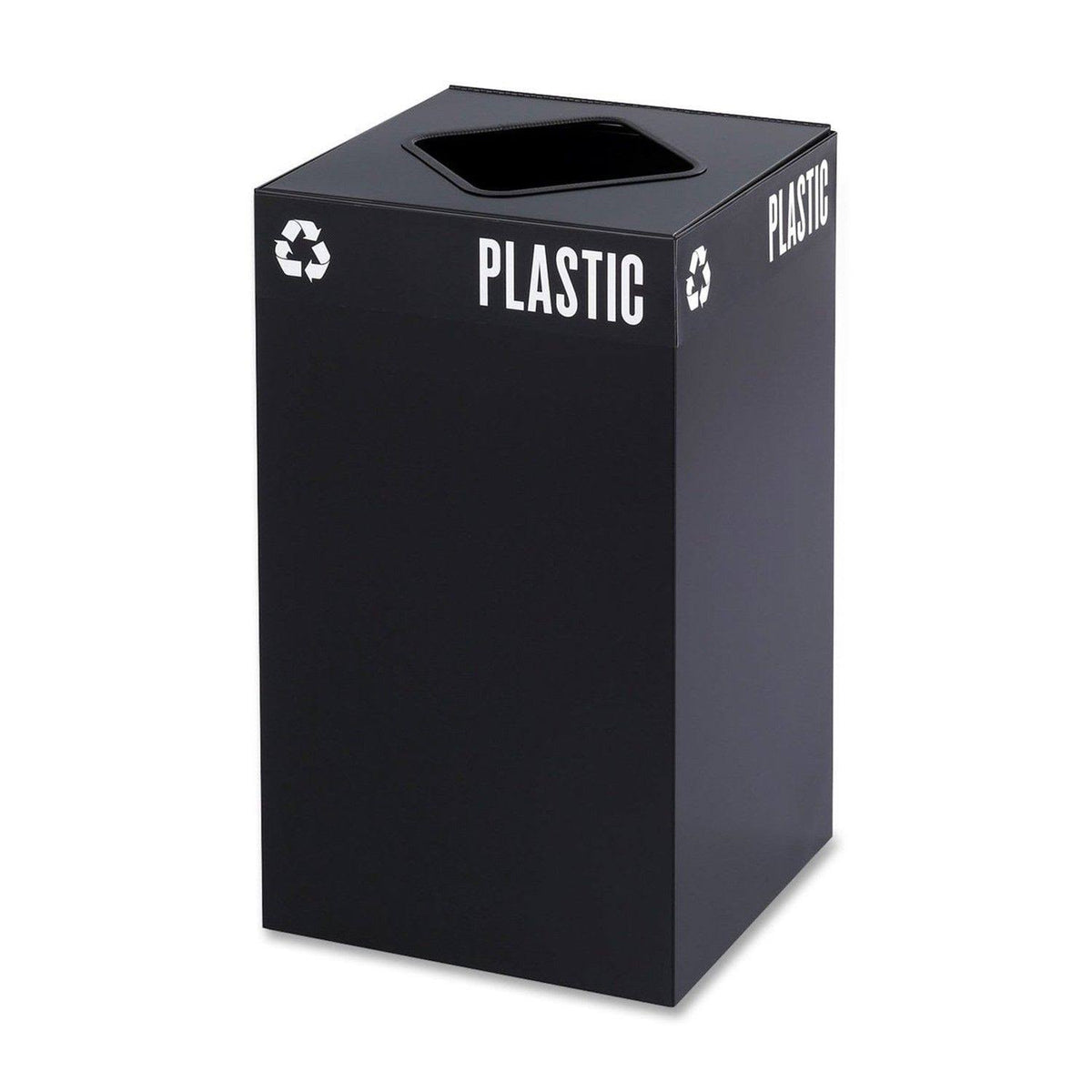 Black 25-Gallon Recycling Trash Can Base U4628