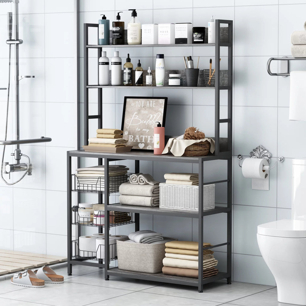 5-Tier Kitchen Bakers Rack with Baskets C9297