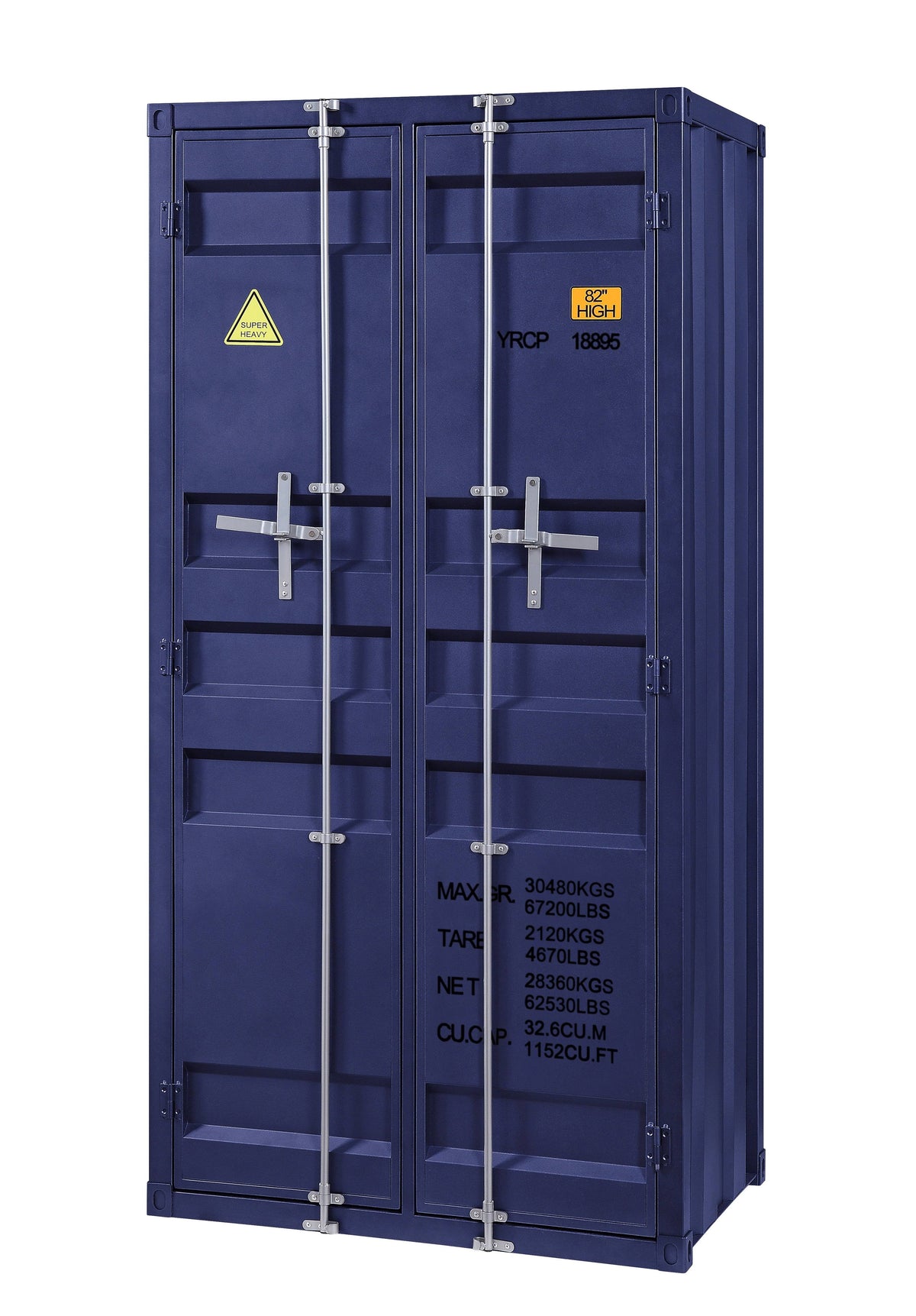 Blue Double Door Wardrobe C120273