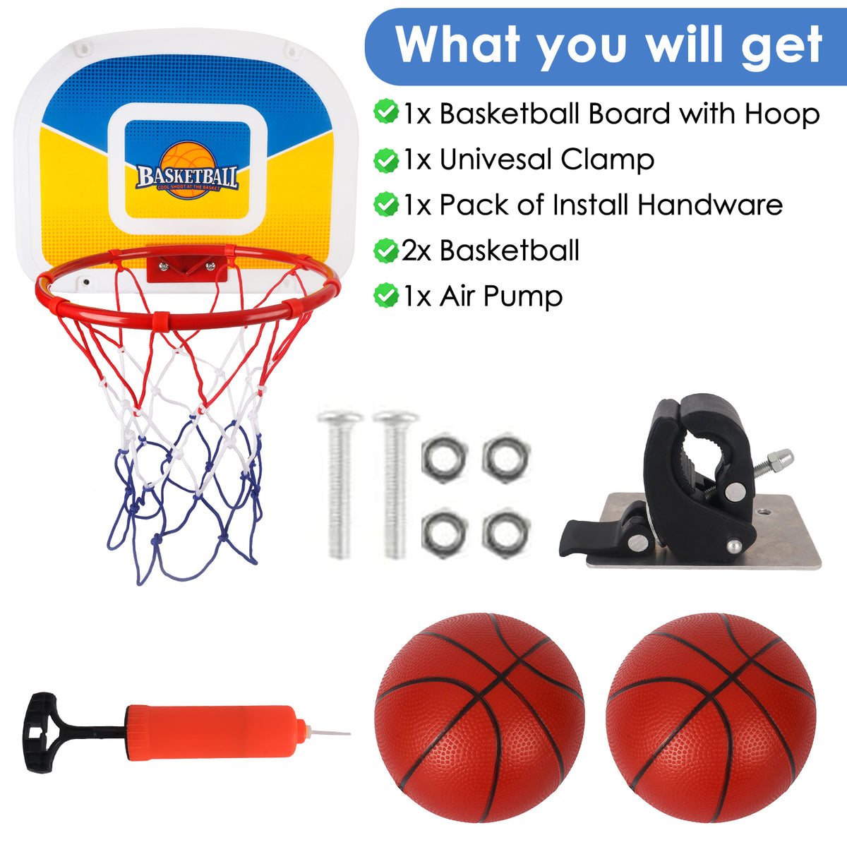 Trampoline Basketball Hoop Attachment, 9 inch F6260