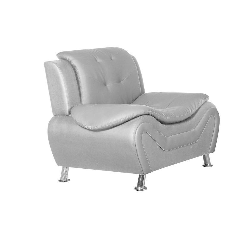 Tufted Club Chair Black B770