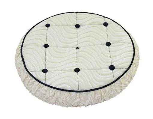 White Velour Lowrider Bike Spare Tire Cover Q860088
