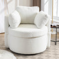 Ivory Swivel Storage Chair X737