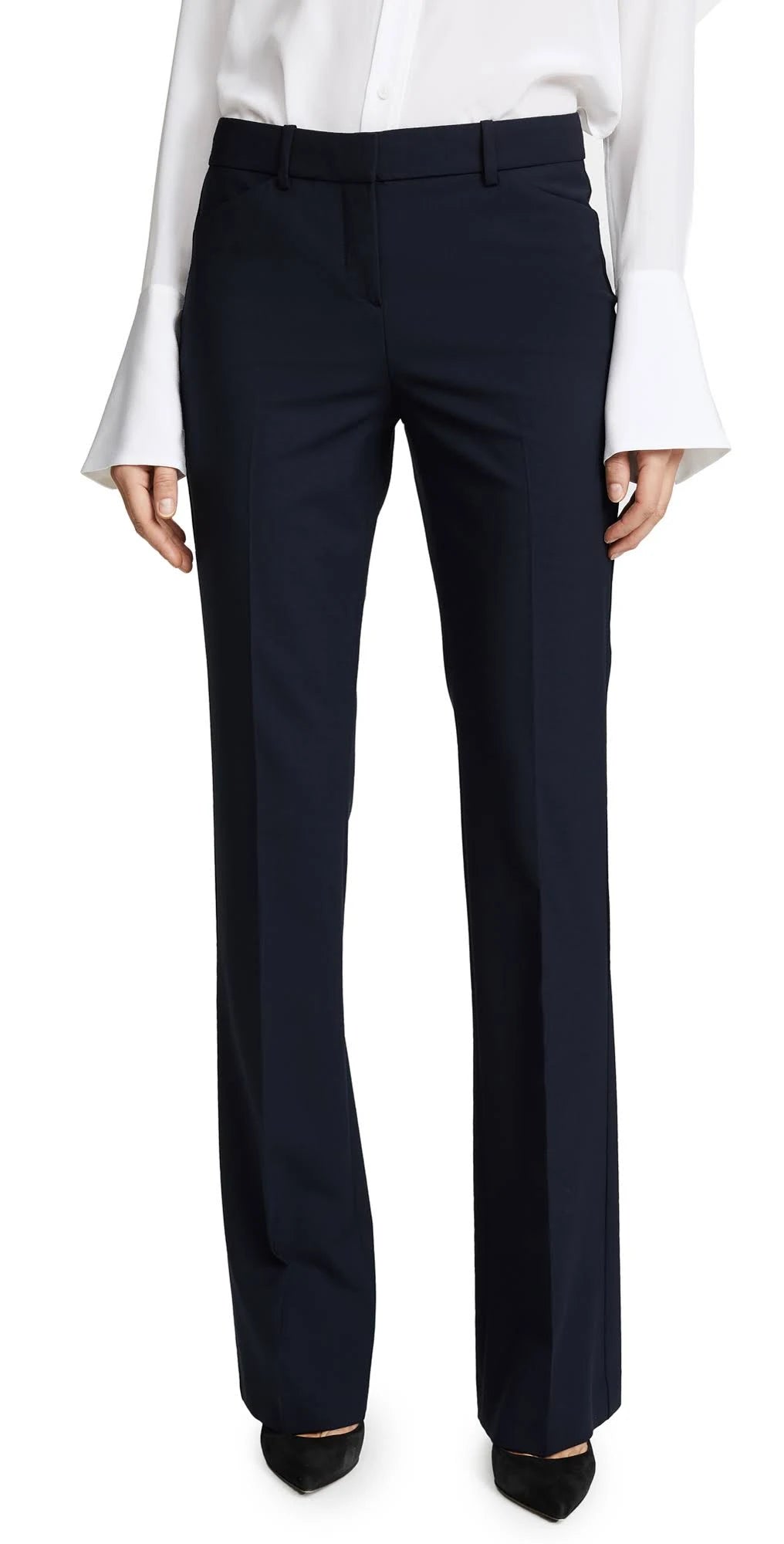 Stretch Wool Relaxed Straight Pant Q168610