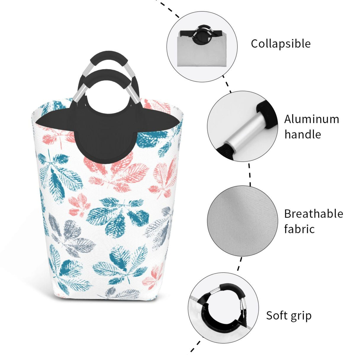 50L Foldable Waterproof Oxford Laundry Hamper F90094