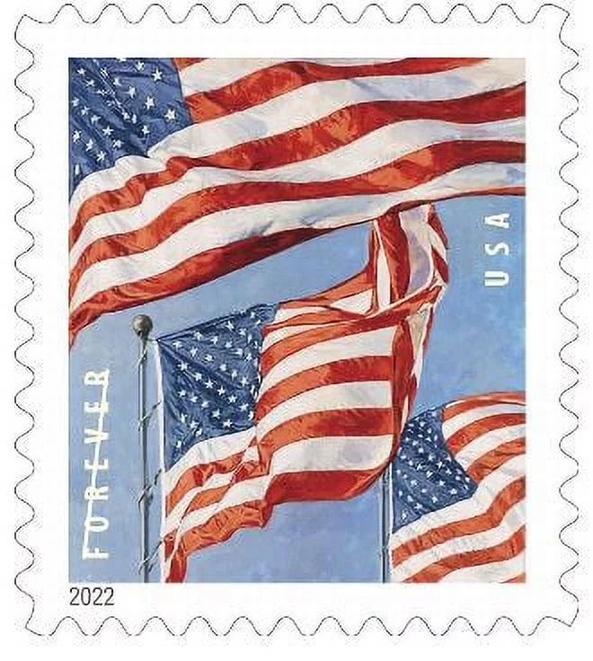 U.S Flag Roll of 100 Forever Stamps D285162
